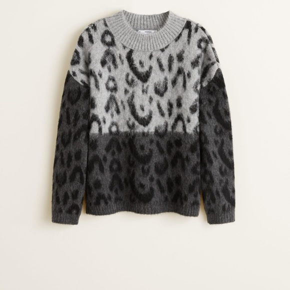 Mango Leopard Texture sweater - Picture 5 of 6